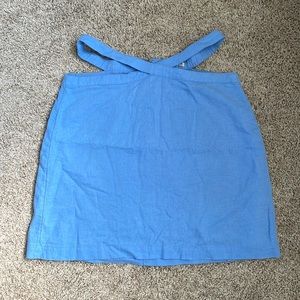 Light blue halter style linen top from Abercrombie